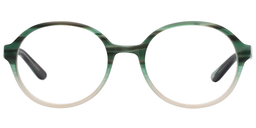 Silvia Oval Green Glasses0