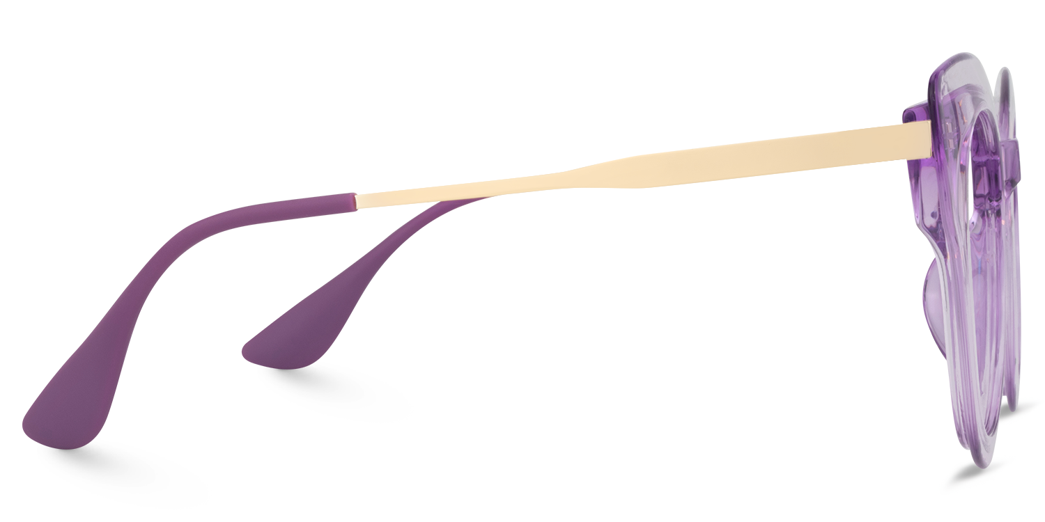 Cat Eye Purple Glasses | Zeelool Glasses3