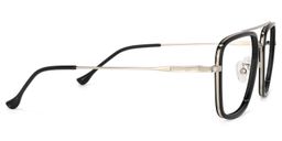 Nayeli Aviator Black-Silver Glasses3