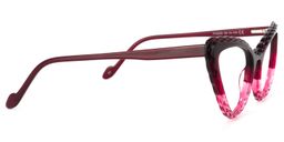 Presley Cateye Dark-Red Glasses3