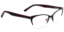 Dawn Browline Black Glasses2