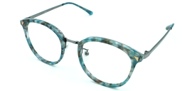 Jacqueline Round Blue Floral Glasses2