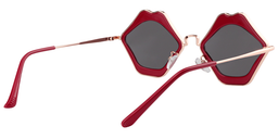 Magda Lip-Shaped Red Sunglasses5