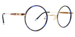 Leon Retro Blue Glasses8