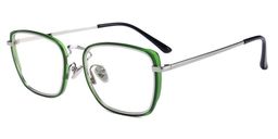 Georgia Rectangle Green Glasses5