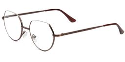 Zachary Half Rim Brown Glasses3
