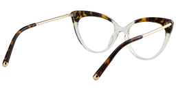 Alivia Cat Eye Tortoise&Clear Glasses5