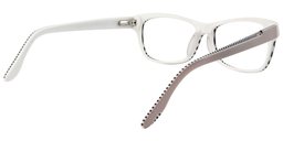 Beata Rectangle Beige Glasses5