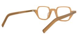 Yasin Square Cameo-Brown Glasses4