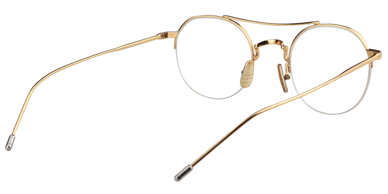 Aviator Gold Glasses | Zeelool Eywear Online5