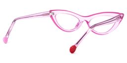 Yuki Cateye Pink Glasses4