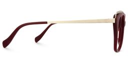 Clayland Cat Eye Dark Red Glasses3