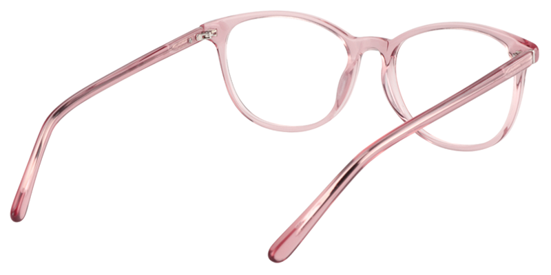 Rectangle Pink Glasses | Zeelool Eyeglasses5