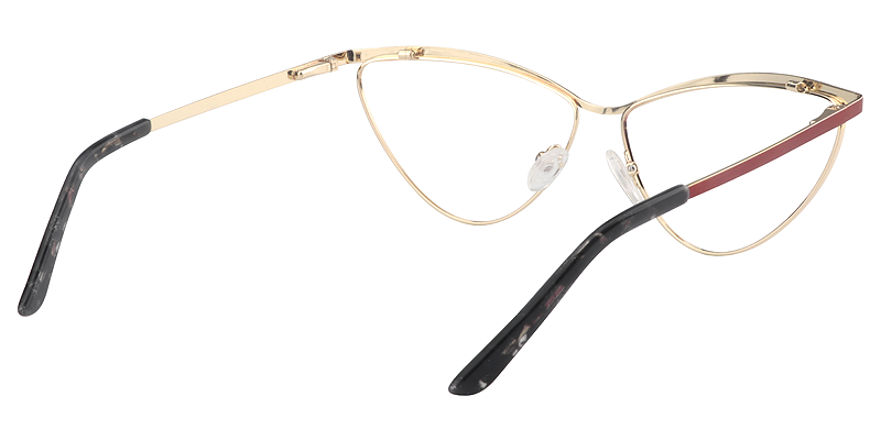 Red Cateye Glasses | Zeelool Eyeglass Frames6