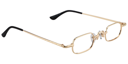 Atalanta Rectangle Gold Glasses2