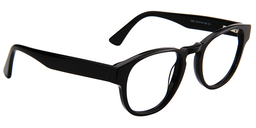 Rachael Round Black Glasses4