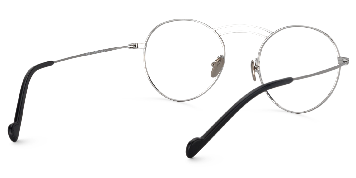 Round Silver Glasses | Zeelool Glasses5