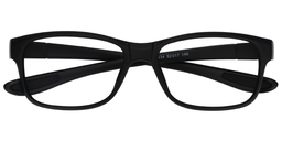 Franklin Rectangle Black Glasses1