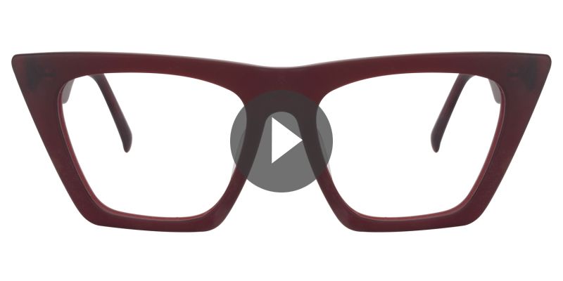 Cat Eye Red Glasses0