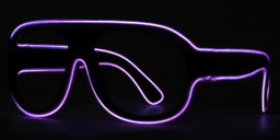 Glowing Purple Aviator Eyeglasses1