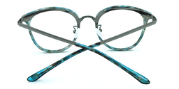 Jacqueline Round Blue Floral Glasses5