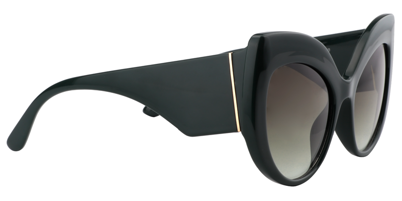 Cateye Dark Green Sunglasses | Zeelool Sunglass Frames4