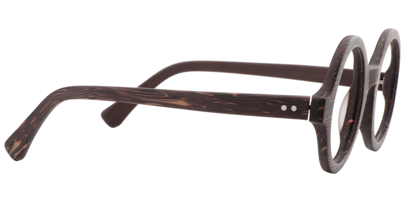 Round Wood Glasses | Zeelool Eyeglasses4