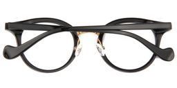 Aimee Round Black Glasses5