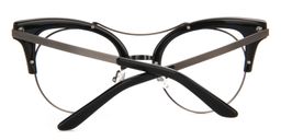 Madeline Cat Eye Black Glasses5