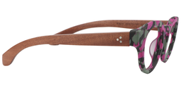 Aviva Round Bright Pink Glasses4