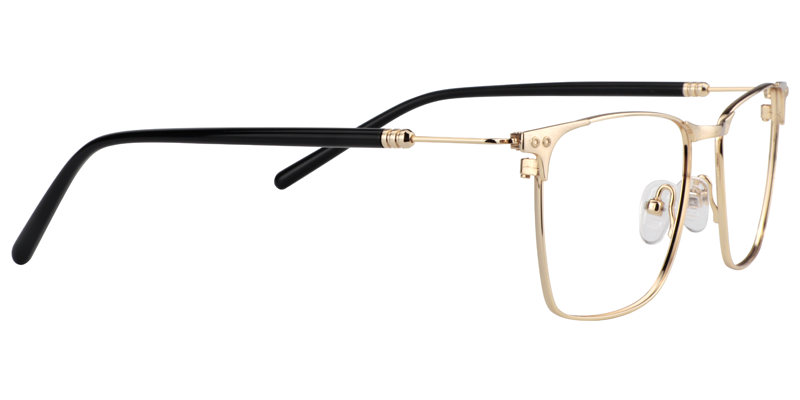 Rectangle Gold Glasses | Zeelool Eyeglasses4