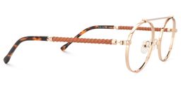 Christy Round Metal Glasses4