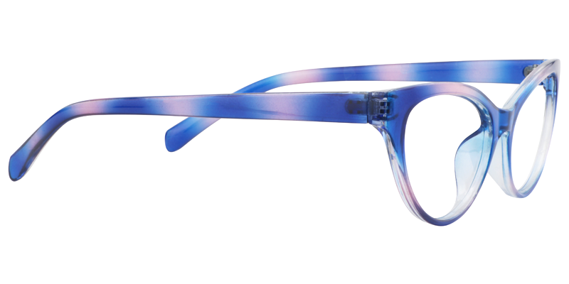 Cateye Blue Reading Glasses | Zeelool Reading Glasses4