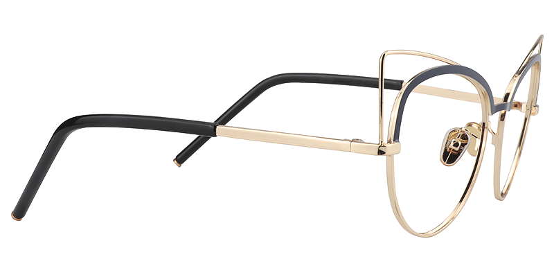 Cat Eye Dark Blue Glasses4