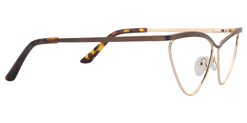 Brown Cateye Glasses | Zeelool Eyeglass Frames5