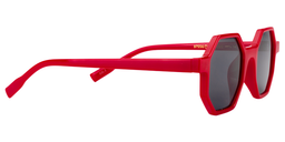Andrea Geometric Red Sunglasses4