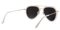 Adair Aviator White Sunglasses5