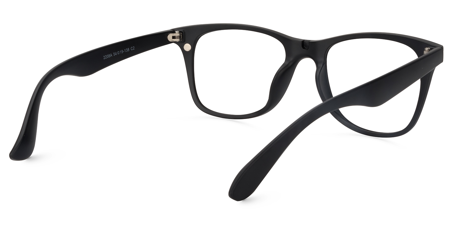 Cilp-on Black Glasses | Zeelool Glasses5