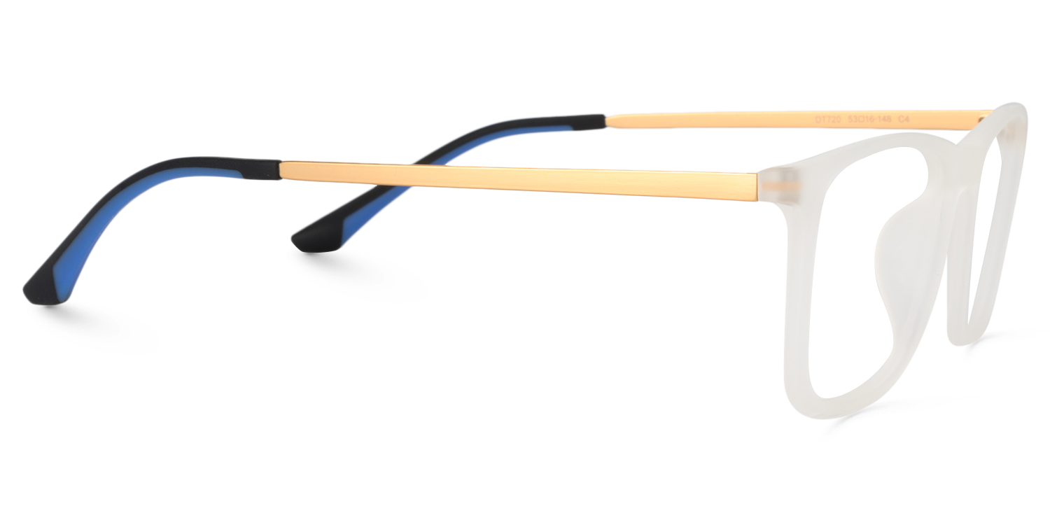 Rectangle White Glasses | Zeelool Glasses4