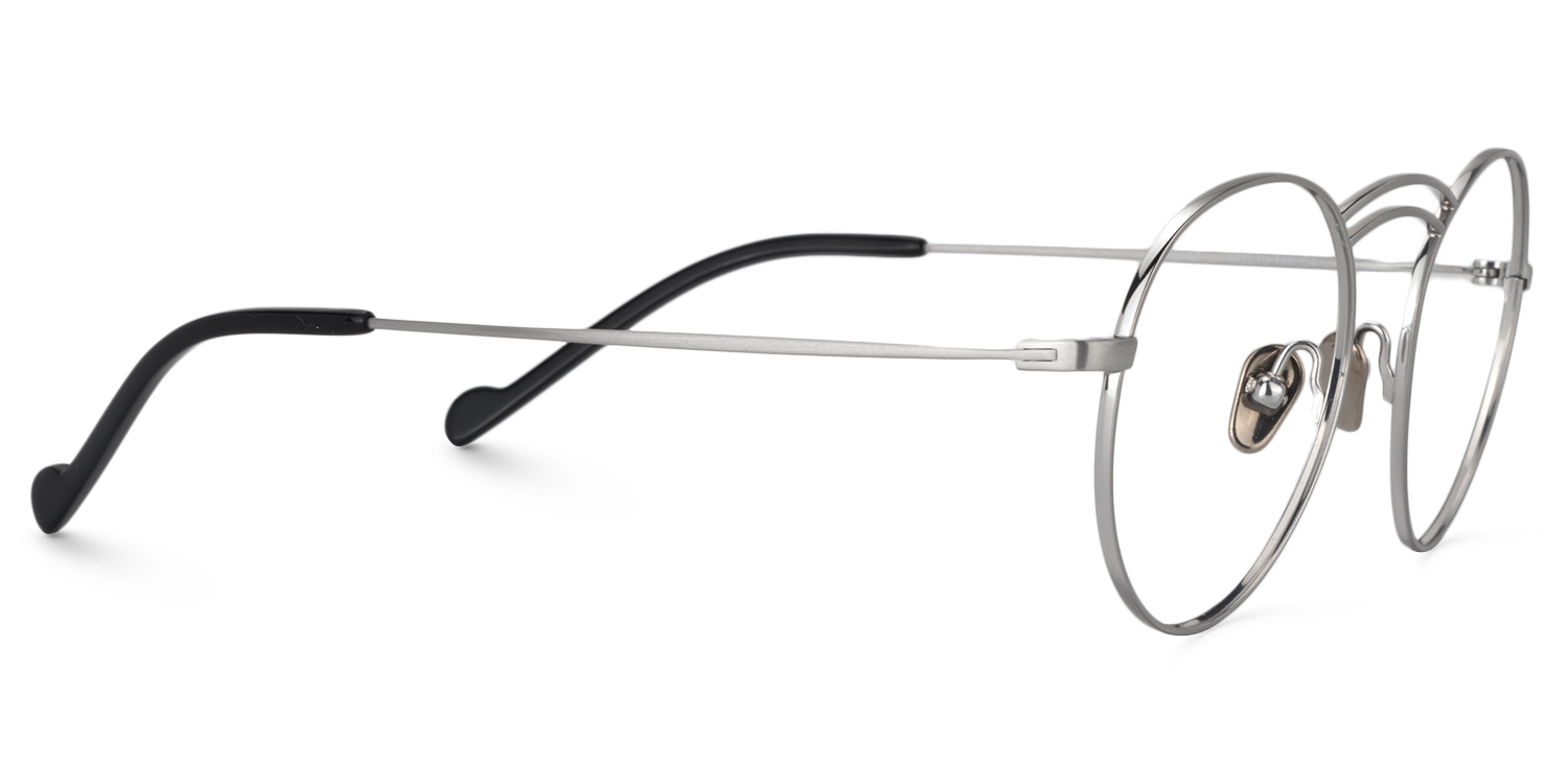 Round Silver Glasses | Zeelool Glasses4