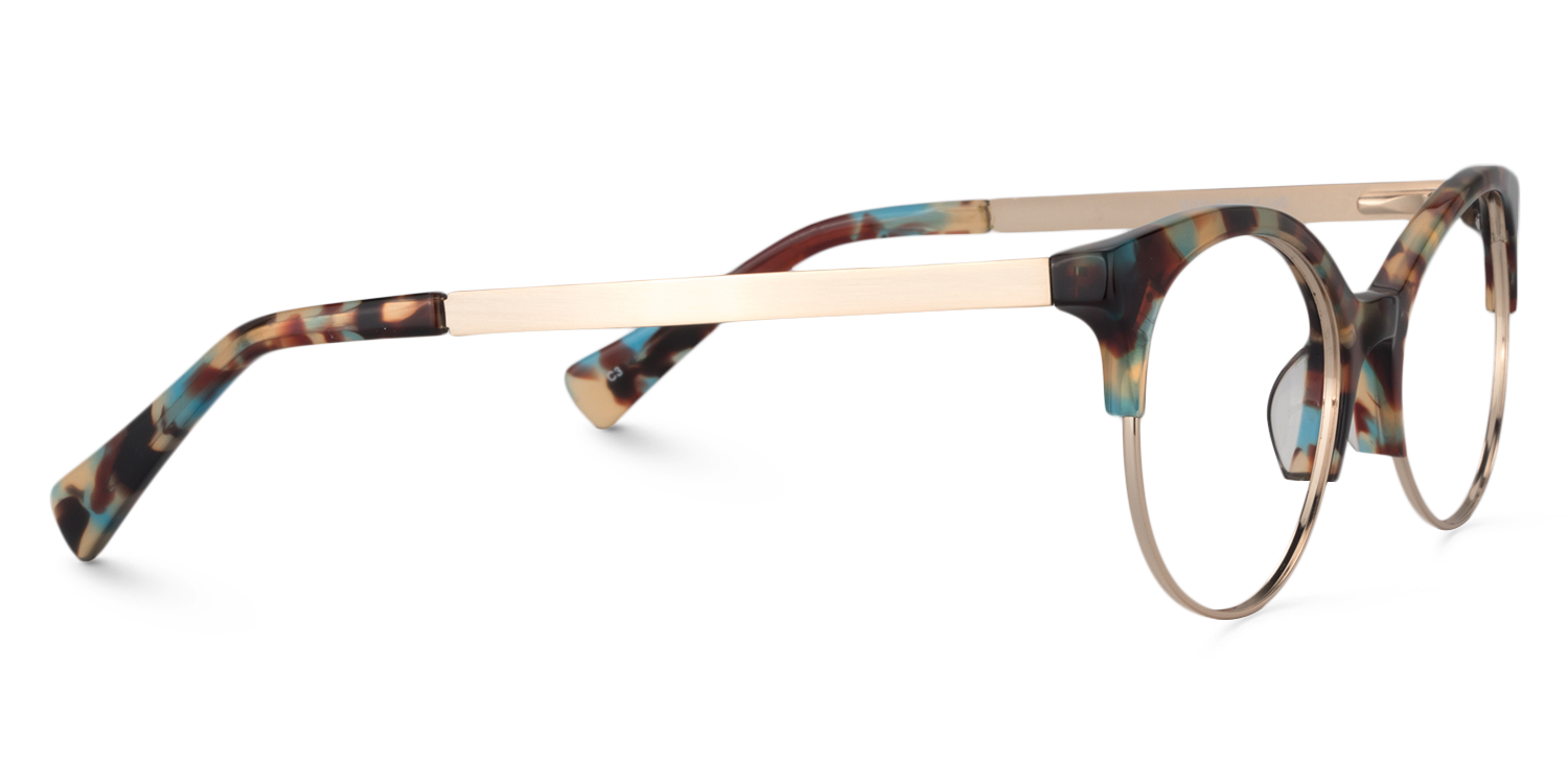 Cat Eye Blue Tortoise Glasses | Zeelool Glasses4