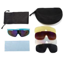 Paul Rectangle Light-Blue Cycling Goggles 5