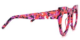 Ophelia Cateye Red-Floral Glasses2