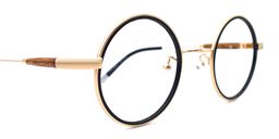 Leon Round Black Glasses4