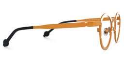 Castro Round Earthy-Yellow Glasses2