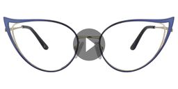 Phoenix Cateye Blue Glasses0