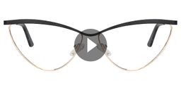 Hedy Cateye Black Glasses 0