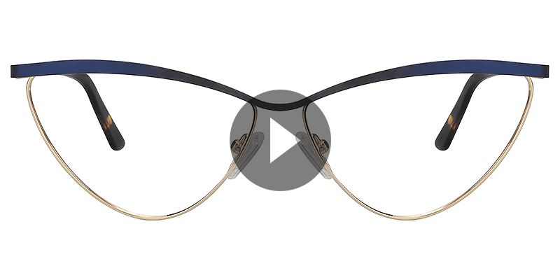 Hedy Blue Cateye Glasses  | Zeelool Eyeglass Frames0