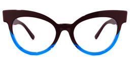 Ivelisse Cateye Red-Blue Glasses0