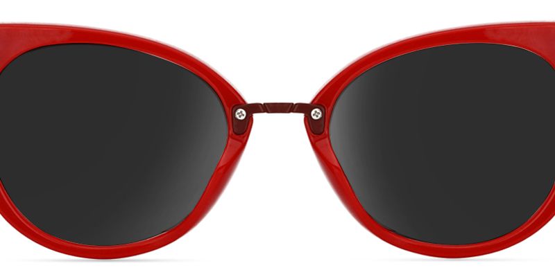 Jacqueline Cat Eye Red Sunglasses for Women & Men | ZEELOOL4